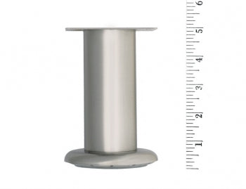 Metal Furniture Leg LR4735 Brushed Nickel
