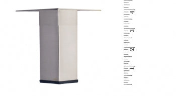 Metal Furniture Leg LRQ3840 Brushed Nickel