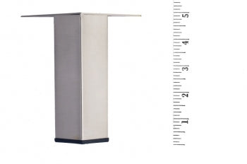 Metal Furniture Leg LRQ3850 Brushed Nickel