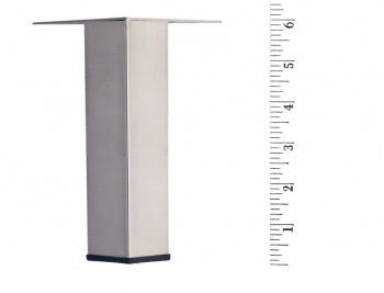 Metal Furniture Leg LRQ3860 Brushed Nickel