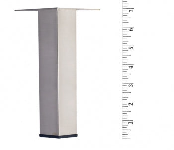 Metal Furniture Leg LRQ3870 Brushed Nickel
