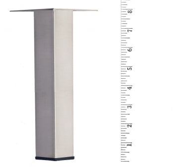 Metal Furniture Leg LRQ3880 Brushed Nickel